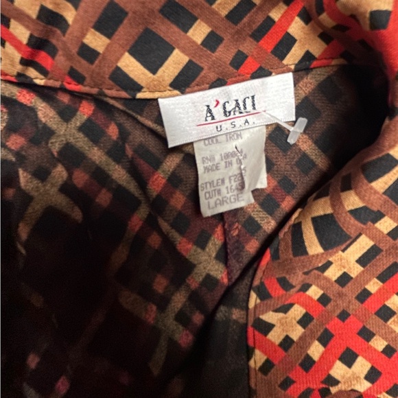 A’ Gaci • Vintage • Large • USA • Brown/Black/Red • Plaid • Sleeveless Dress - Picture 13 of 13